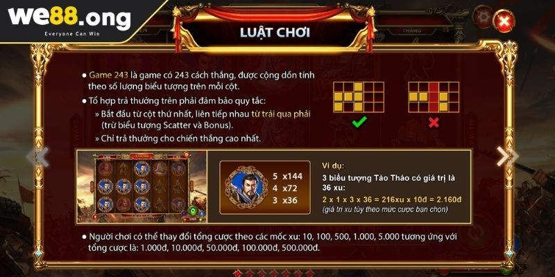 Phòng chơi cao cấp Tam Quốc Tranh Hùng