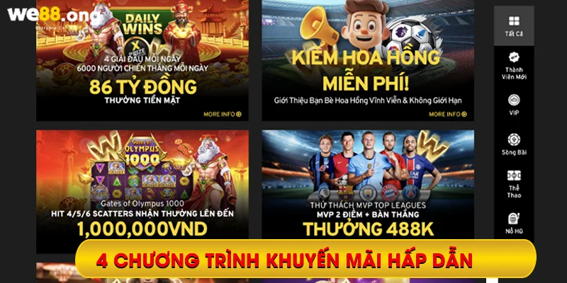 4 Chương trình khuyến mãi hấp dẫn của nhà cái Kubet